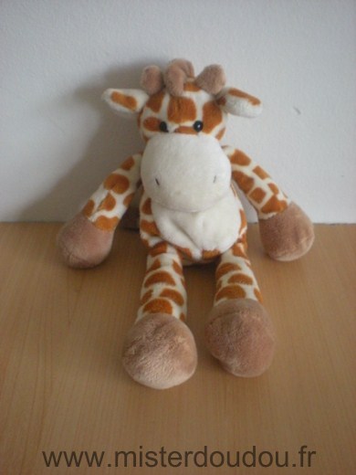 Nicotoy Girafe Ecru taches rousses - Très bon état