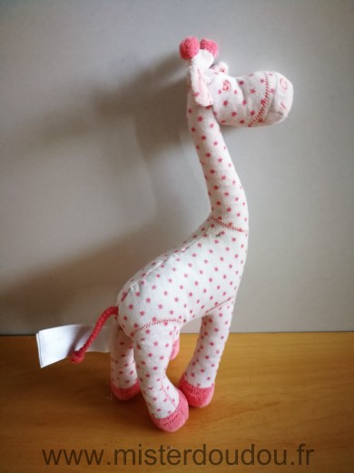 Girafe Rose etoiles Tape à l oeil