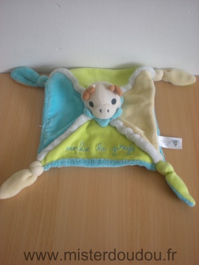 Vulli Girafe Bleu vert jaune sophie la girafe - Très bon état