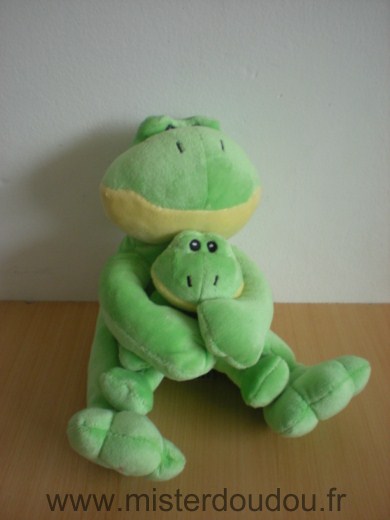 Althans Grenouille Vert avec bebe grenouille - Très bon état