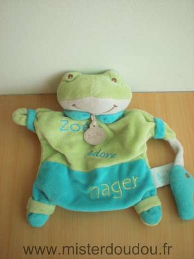 Baby nat Grenouille Bleu vert zoe adore nager - Très bon état