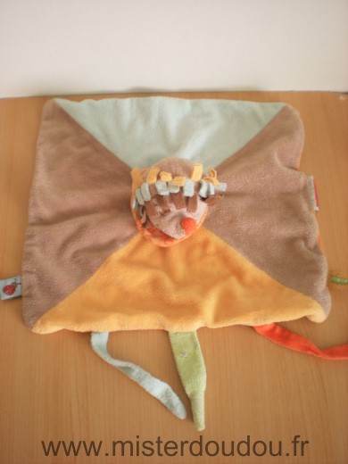 Nattou Hérisson Orange bleu marron - Etat moyen