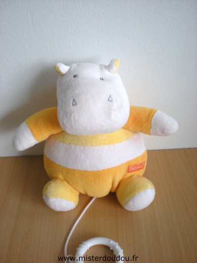 Baby sun Hippopotame Jaune blanc - Très bon état