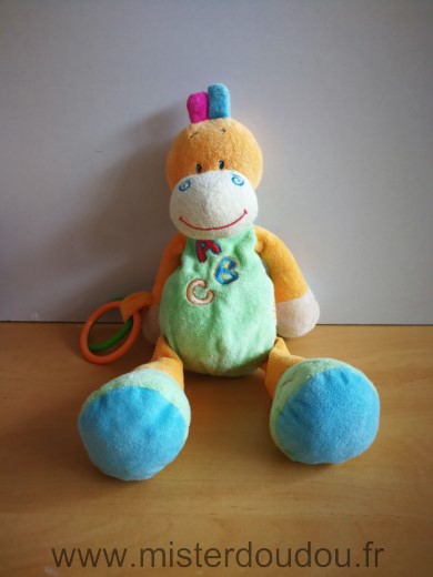 Doukidou Hippopotame Vert orange abc - Très bon état