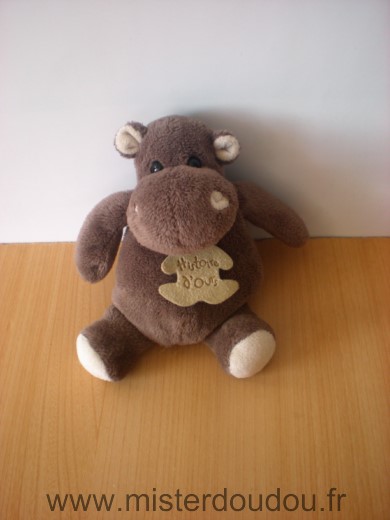 Histoire d ours Hippopotame Marron - Très bon état
