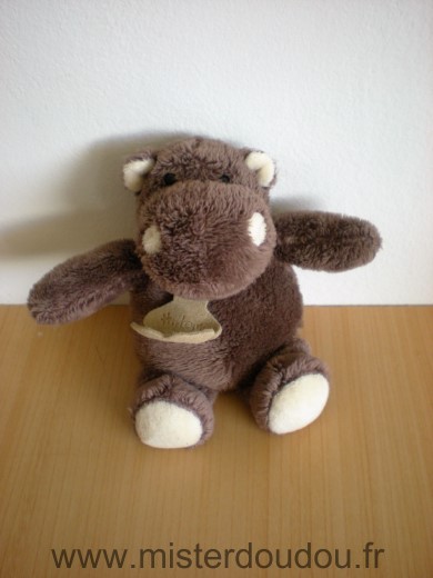 Histoire d ours Hippopotame Marron ecru - Très bon état