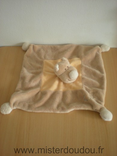 Jollybaby Hippopotame Beige rose saumon motif poisson - Très bon état