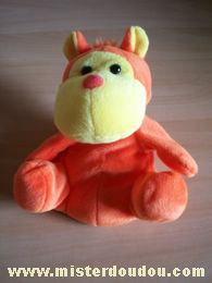 Marque Inconnue Hippopotame Orange jaune - Très bon état