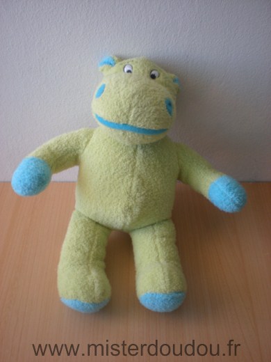 Sodifac Hippopotame Vert bleu - Très bon état
