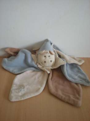 Takinou Hippopotame Hyppolyte , bleu beige marron - Très bon état