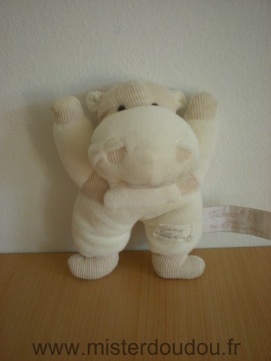 Tiamo Hippopotame Ecru beige - Très bon état