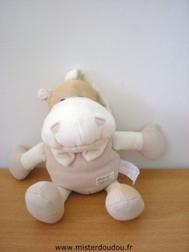 Tiamo Hippopotame Marron ecru - Très bon état