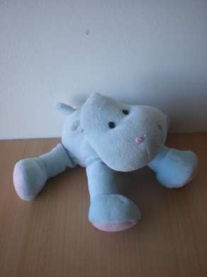 Tigex Hippopotame Bleu rose - Très bon état