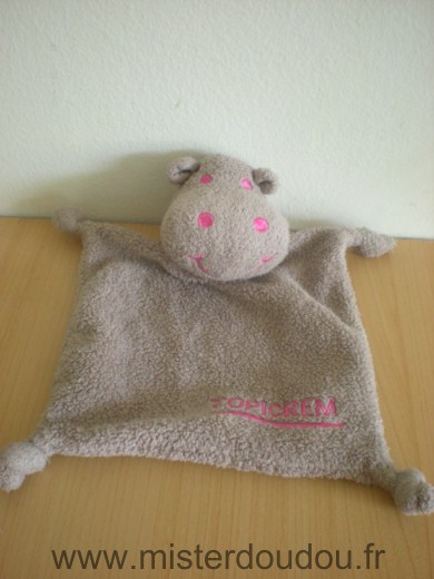 Topicrem Hippopotame Marron rose topicrem - Très bon état
