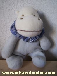 Marque Inconnue Hippopotame Bleu-gris - Etat moyen