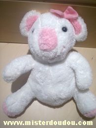 Bébisol Koala Blanc rose noeud rose - Très bon état