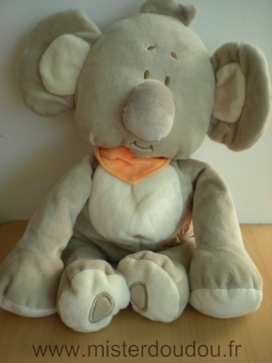 Playkids Koala Gris blanc foulard orange kiki koala - Très bon état