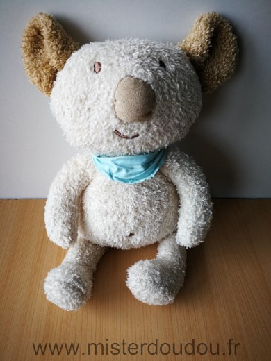 Sergent major Koala Ecru beige foulard bleu - Très bon état