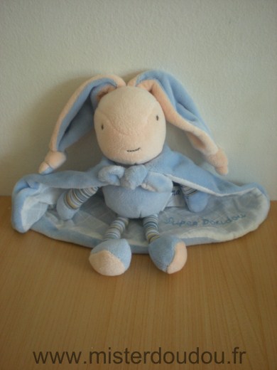 Ajena Lapin Bleu cape bleu super doudou - Très bon état