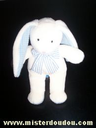 Anna club plush Lapin Blanc cassé-bleu - Très bon état