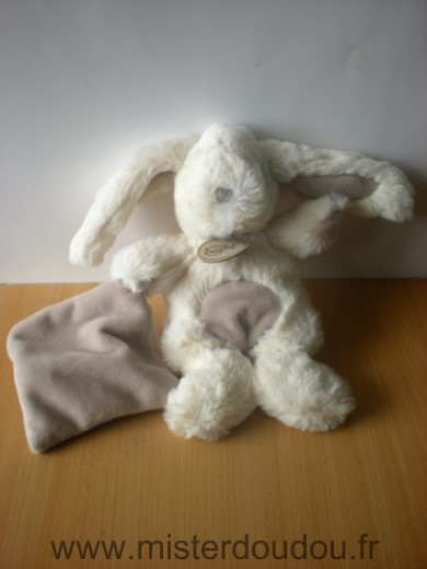 Lapin Blanc mouchoir gris-beige Baby nat