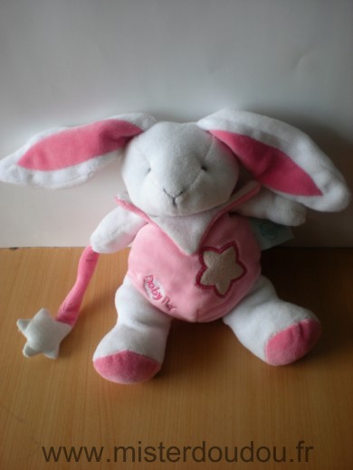 Lapin Blanc rose etoile luminescent Baby nat