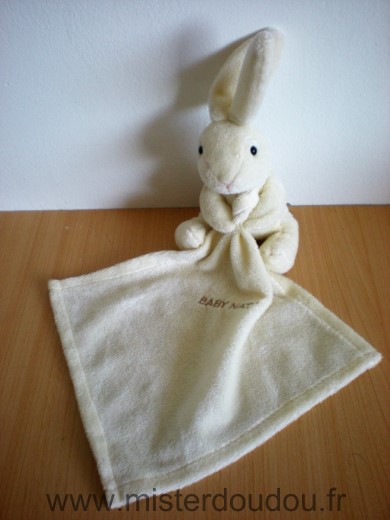 Baby nat Lapin Ecru mouchoir ecru - Très bon état