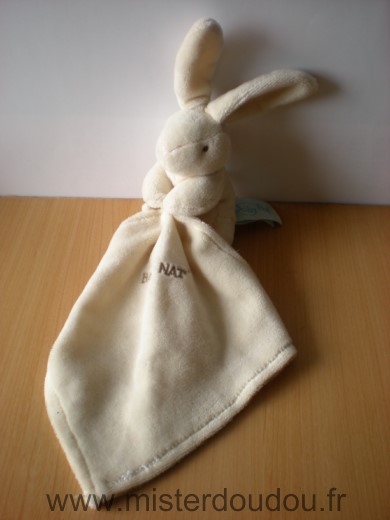 Baby nat Lapin Ecru mouchoir ecru - Très bon état