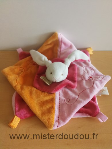 Baby nat Lapin Orange rose rouge blanc - Très bon état
