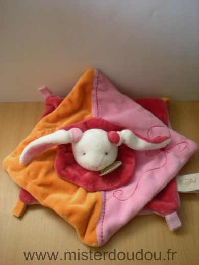 Lapin Rose orange rouge blanc Baby nat