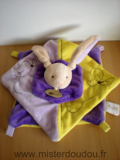 Lapin Violet jaune mauve Baby nat