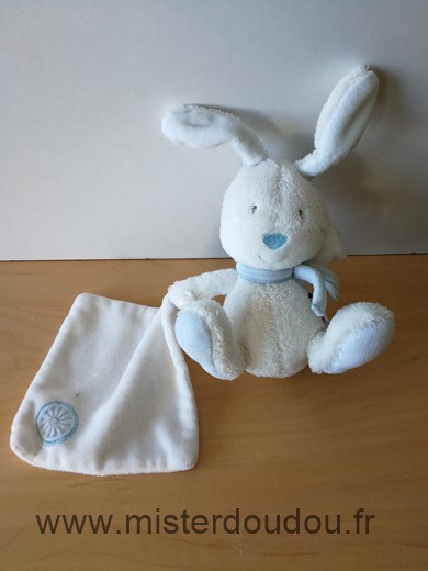 Baby sun Lapin Blanc bleu mouchoir - Très bon état