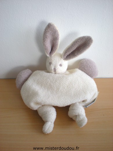 Baby sun Lapin Ecru beige tissus polaire - Très bon état