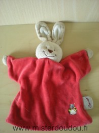 Bengy Lapin Rouge avec coccinelle brodée - Très bon état