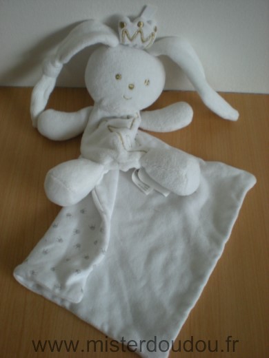 Berlingot Lapin Lapin roi blanc dore mouchoir couronnes - Très bon état