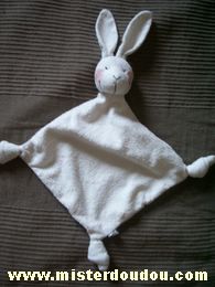 Carré blanc Lapin Blanc - Très bon état
