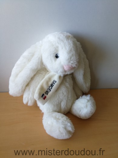 Cmp Lapin Blanc nez rose echarpe samoens - Très bon état