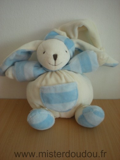 Cmp Lapin Bleu blanc bonnet blanc - Très bon état