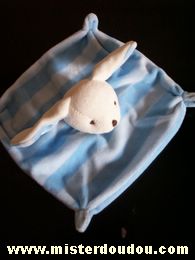 Lapin Rayé bleu et bleu clair Cmp