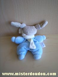 Corolle Lapin Bleu tête marron écharpe écrue - Très bon état