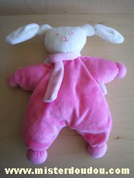 Lapin Rose écharpe rose claire Corolle