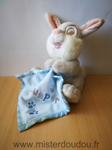 Disney Lapin Panpan gris mouchoir bleu thumper - Très bon état
