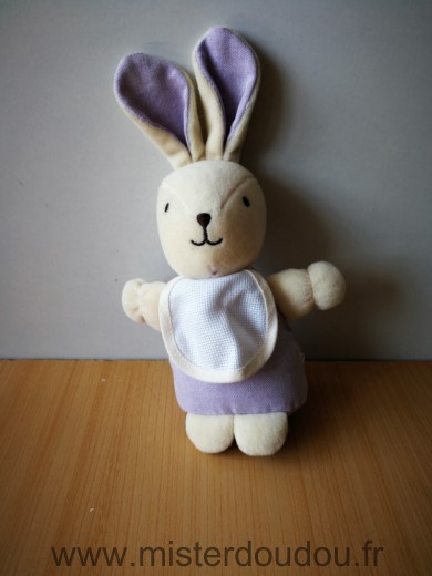 Dmc Lapin Violet bavoir blanc - Très bon état