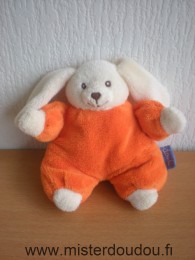 Doudi Lapin Ecru orange - Très bon état