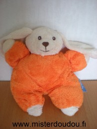Doudi Lapin Orange blanc - Très bon état