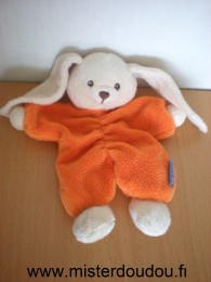 Doudi Lapin Orange blanc - Très bon état