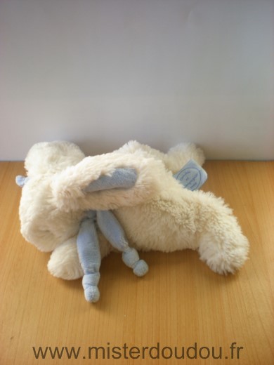 Lapin Blanc bleu Doudou et compagnie