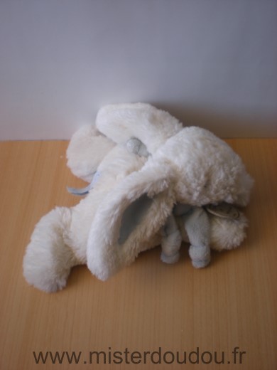 Lapin Blanc bleu Doudou et compagnie