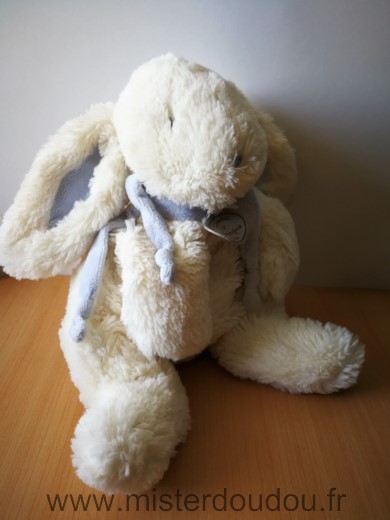Lapin Blanc bleu Doudou et compagnie