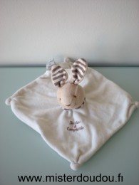 Lapin Blanc marron Doudou et compagnie
